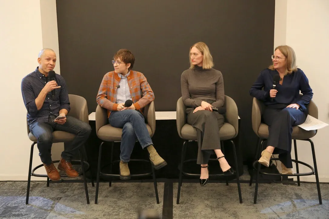 Saadiq moderating the AI in Action panel at the Female Founders in Hospitality Summit
